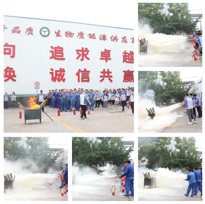 隨后，集團消防安全員為廣大職工講解滅火器和消防水槍的使用方法，并現(xiàn)場演示。廣大員工積極參與到教學演練當中，進一步鞏固消防培訓知識。