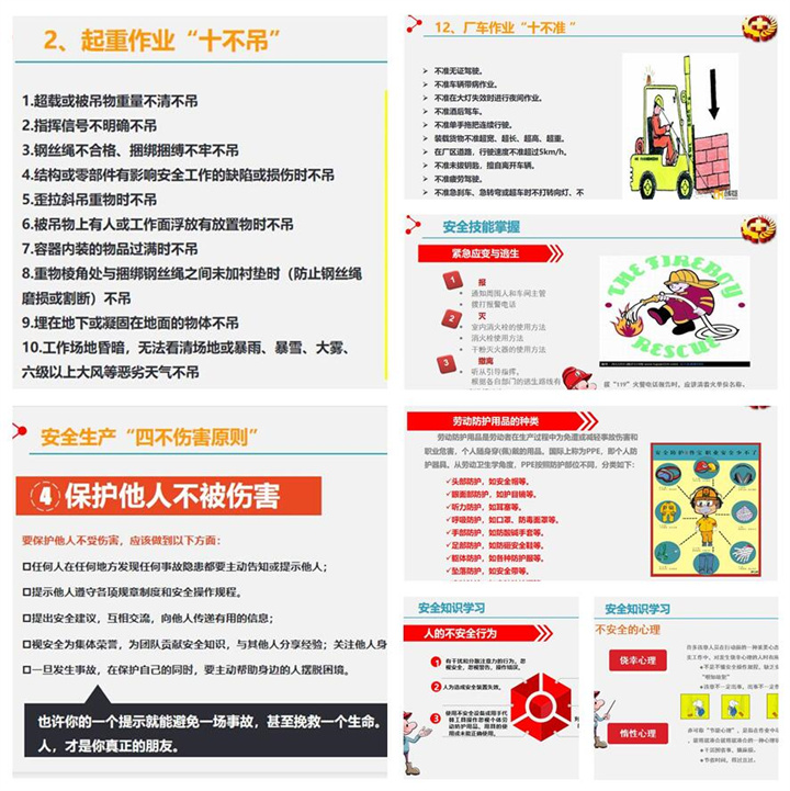 生產(chǎn)部部長(zhǎng)趙廣寧給生產(chǎn)部所有員工培訓(xùn)了什么是安全生產(chǎn)、勞動(dòng)防護(hù)用品的種類(lèi)以及使用規(guī)范、起重作業(yè)注意事項(xiàng)、應(yīng)急、環(huán)保法律法規(guī)、管理制度等內(nèi)容。.jpg